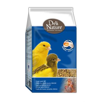 Deli Nature Eggfood Yellow Moist Growth-Vitality อาหารไข่ สำหรับนกทุกประเภท สูตรพร้อมใช้ (Moist) อร่อยนุ่ม (1Kg.)